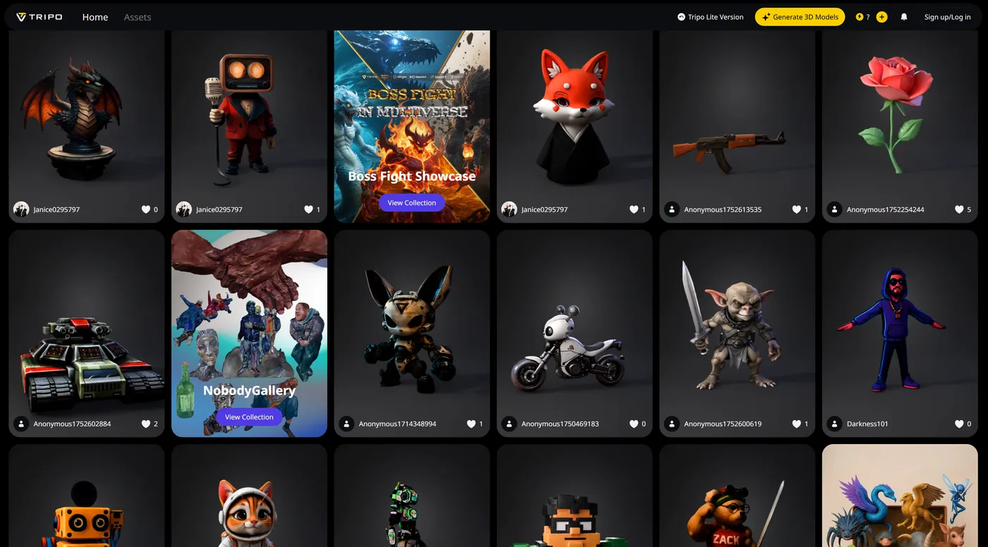 AI 3D 生成场景示意图