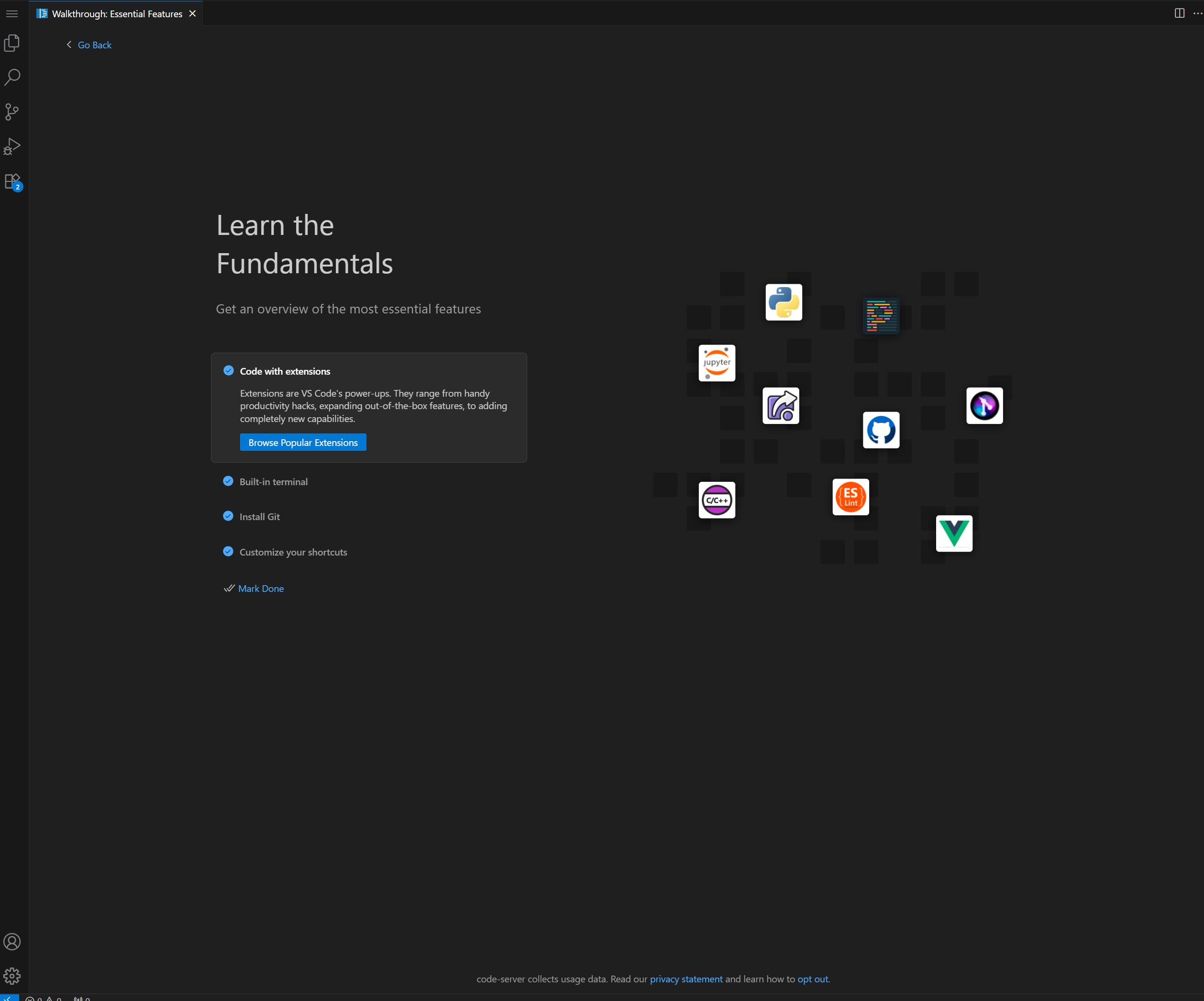 云端开发环境 - VSCode • 专业开发工具链