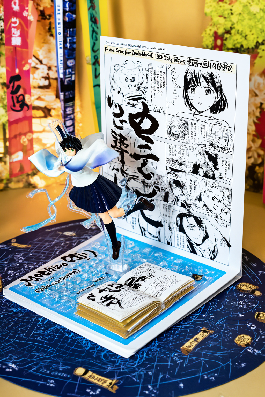 Pop-Up Book 风格 08｜玉子市场 Pop-Up Book 风格 AI 生图提示词指南